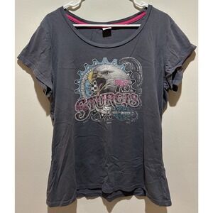 Harley-Davidson Women's Sturgis V-Neck T- Shirt Size Medium